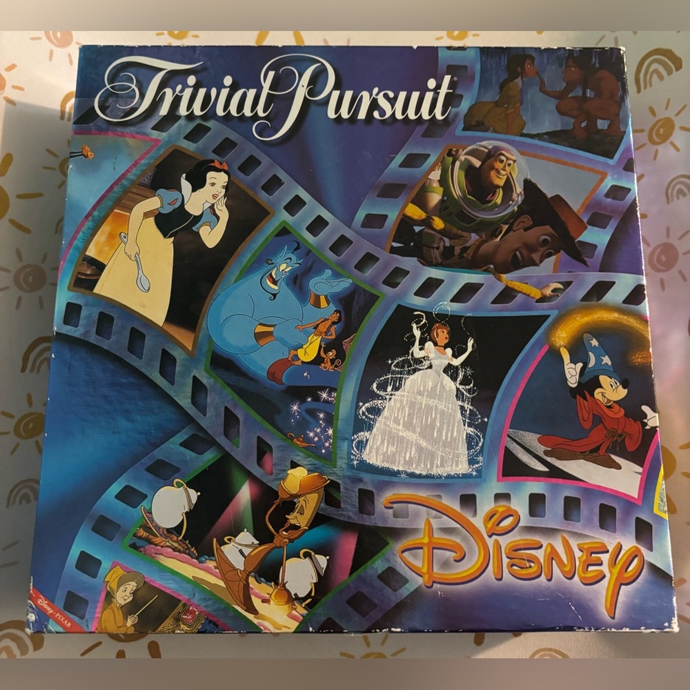 Vintage Disney Trivial Pursuit Pieces Factory Sealed Wear on Box Corners 2002